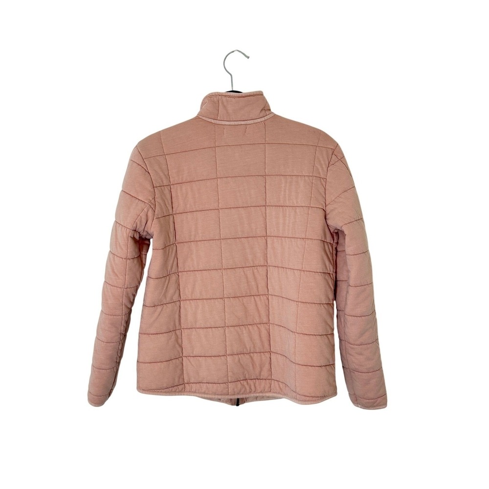 Maurices Dusty Rose Pink Quilted Mock Neck Full Zip Utility Barn Jacket M - Picture 3 of 8